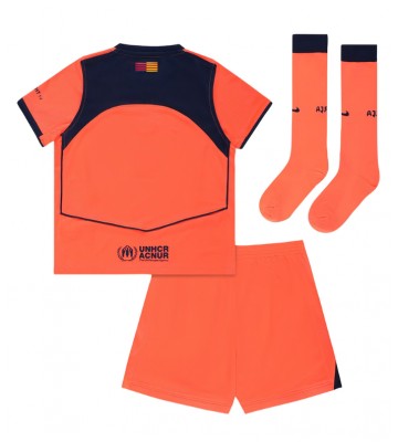 Barcelona Tredjetrøje Børn 2025-26 Kortærmet (+ Korte bukser)